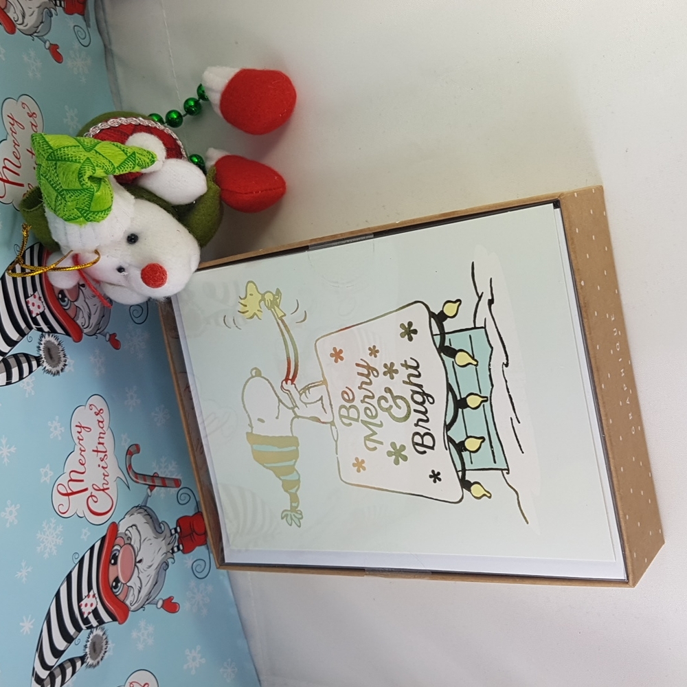 🎅🏼2/26$ 30 pcs Be Merry & Bright Cards and Envelopes 4.8 x 6.75" In.